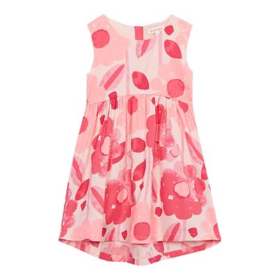 bluezoo Girls' pink flower print dress